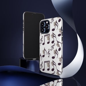 Cute Music Notes iPhone Case, Musician Aesthetic Cover For Phone 14 13 12 11 Pro Max Xr Xs 8 Plus, Samsung S22 + S21 S10 Fe