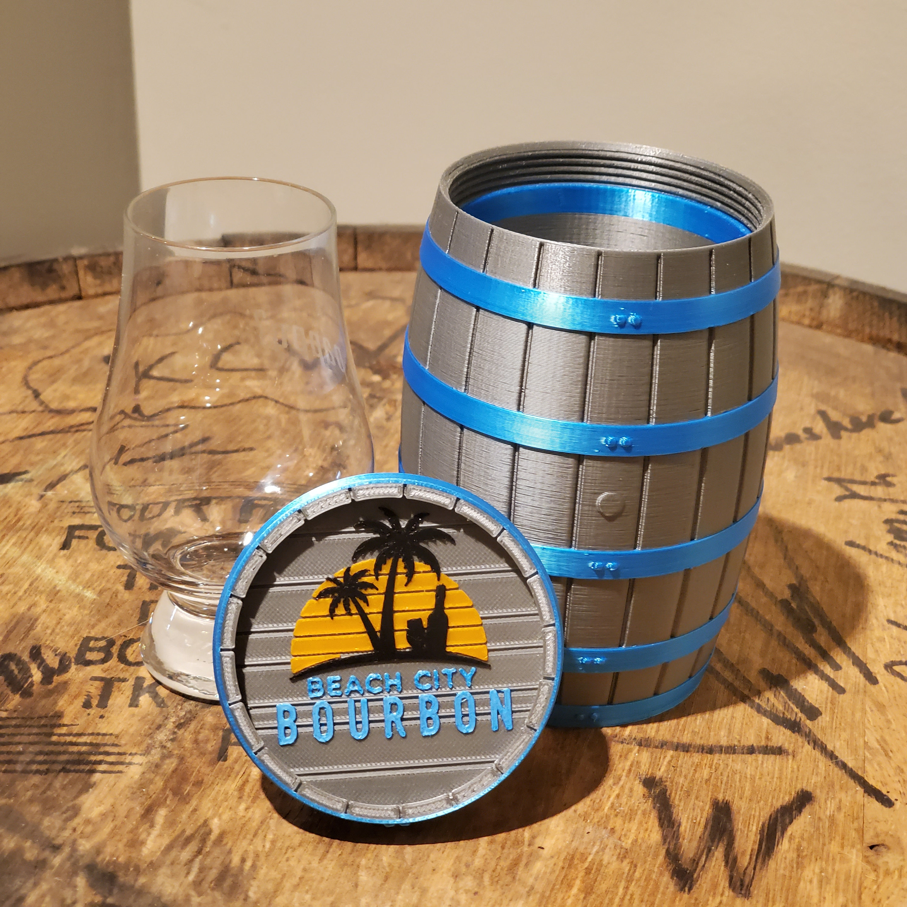Barrel Carry Case for Glencairn Glass (3D Printed)
