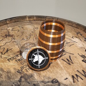 Barrel Carry Case for Wee/Mini Glencairn Glass (3D Printed)
