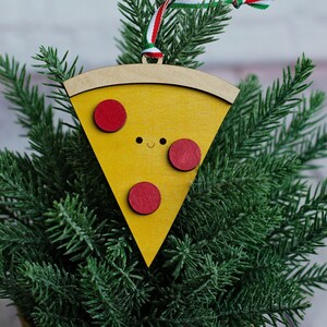 Pizza Christmas Ornament | Novelty Ornament Gift for friends | Cute Food Ornament