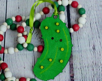 Pickle Christmas Ornament | Novelty Ornament Gift for friends | Cute Food Ornament | Christmas Pickle