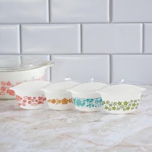 Replika av vintage Pyrex-gryta, julgransprydnad | Vintage köksdekoration, julgransprydnad | Gåva att byta ut i julgransprydnad | Julgransprydnad i vintagestil |