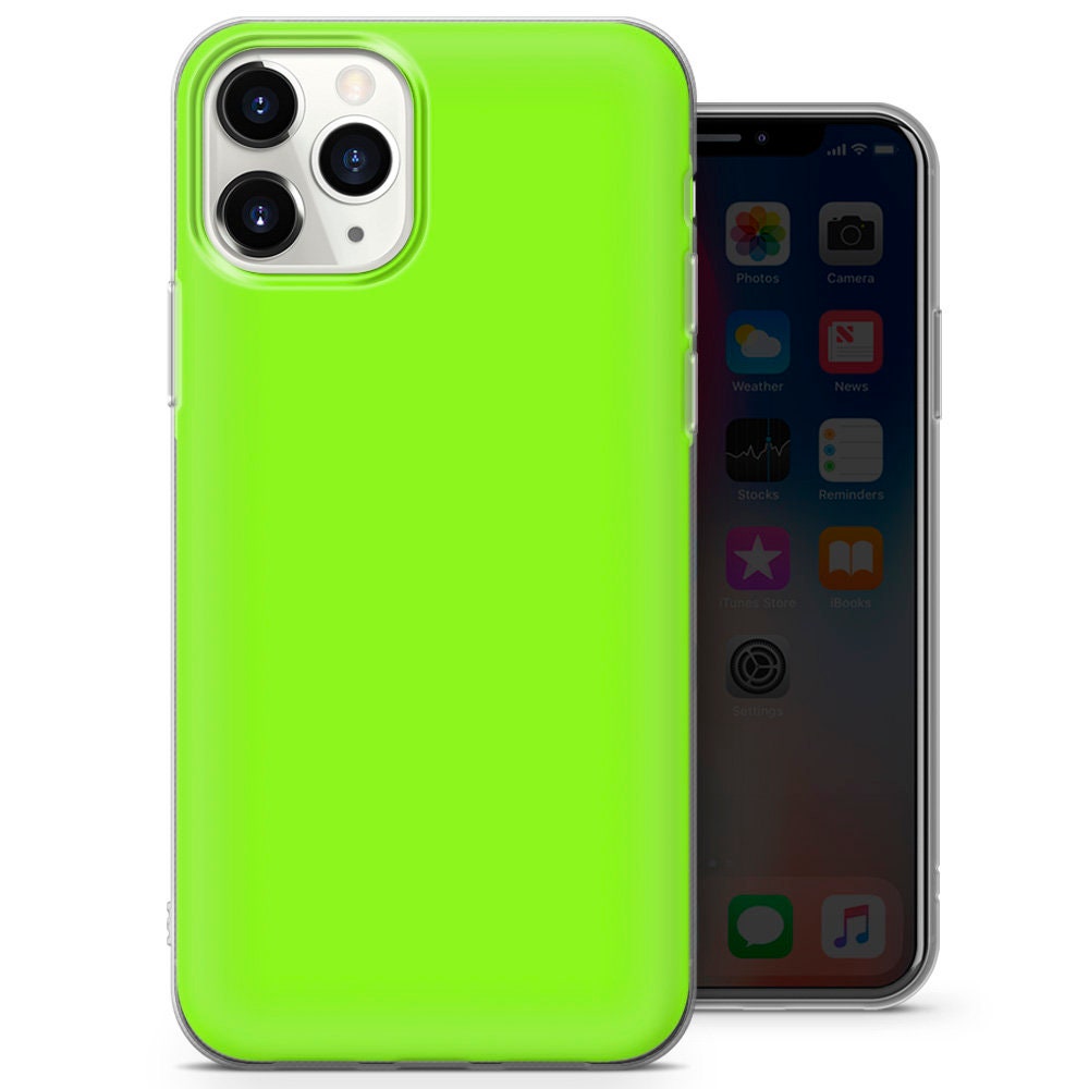 Neon Colored Case Simple Cover Fit for iPhone 13 12 11 XR Etsy