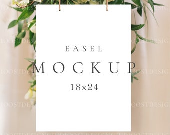 Wedding sign mockup Flower sign mockup Welcome sign mockup Bridal Shower Sign Mockup Blank easel mock up Seating Chart Mockup 3x4 Sign