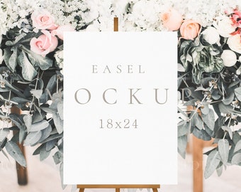 Easel sign mockup Wedding easel mockup Welcome sign mockup Bridal Shower Sign Mockup Blank easel mock up Seating Chart Mockup