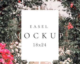 Easel sign mockup Welcome sign mockup Wedding easel mockup Bridal Shower Sign Mockup Blank easel mock up Seating Chart Mockup