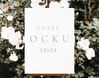 Easel sign mockup Welcome sign mockup Wedding easel mockup Bridal Shower Sign Mockup Blank easel mock up Seating Chart Mockup