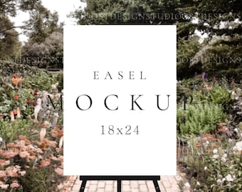 Easel sign mockup Wedding easel mockup Welcome sign mockup Bridal Shower Sign Mockup Blank easel mock up Seating Chart Mockup