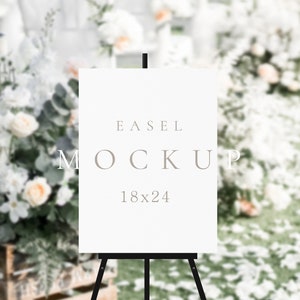 Easel sign mockup Wedding easel mockup Welcome sign mockup Bridal Shower Sign Mockup Blank easel mock up Seating Chart Mockup