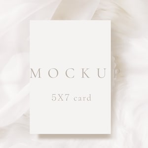 5x7 Karte Mockup Hochzeitseinladung Mockup Grußkarte Mockup Hochzeit Briefpapier Mockup Minimalistisches Mockup Babypartyeinladung Mockup