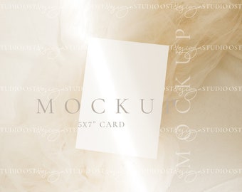 5x7 card mockup Boho card mockup Wedding stationery mockup Invitation template mockup Greeting card mockup save the date invitation mockup