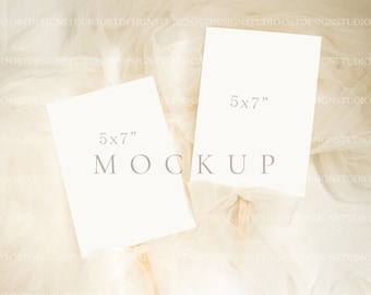 Wedding Program Mockup 5x7" Program Card Mockup Minimalism Program Mockup Wedding Stationery Mockup Blank Card Mockup Clean Mockup