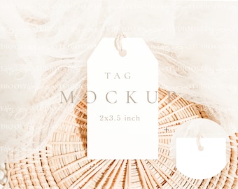 Wedding favor tag mockup Boho tag mockup Thank you tag mockup Gift tag mockup Holiday tag mockup 2x3.5 tag mockup Minimal tag mockup