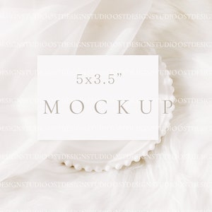 Antwortkarten Mockup 5x3,5" Kartenmockup Danke Karte Mockup Einladung Mockup Visitenkarte Mockup Hochzeit Briefpapier Mockup Blankokarte Mockup