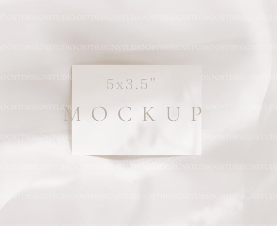 RSVP Card Mockup 5x3.5" card mockup Minimalist Thank you card mockup Business Card Mockup Wedding Stationery Mockup Blank Card Mockup