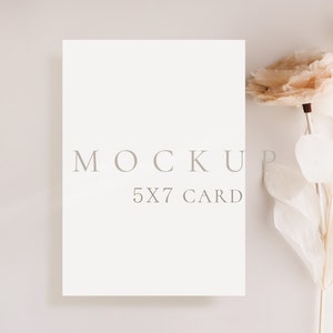 5x7 Karte Mockup Hochzeitseinladung Mockup Hochzeit Briefpapier Mockup Grußkarte Mockup Save the Date Mockup Flatlay Karten Mockup
