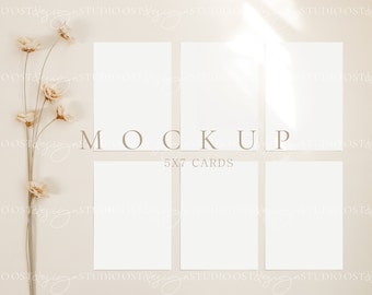 Wedding seating chart mock up Guest table cards mockup Seating chart mockup Wedding table numbers mockup Seating plan card mockup 5x7&quot; cards