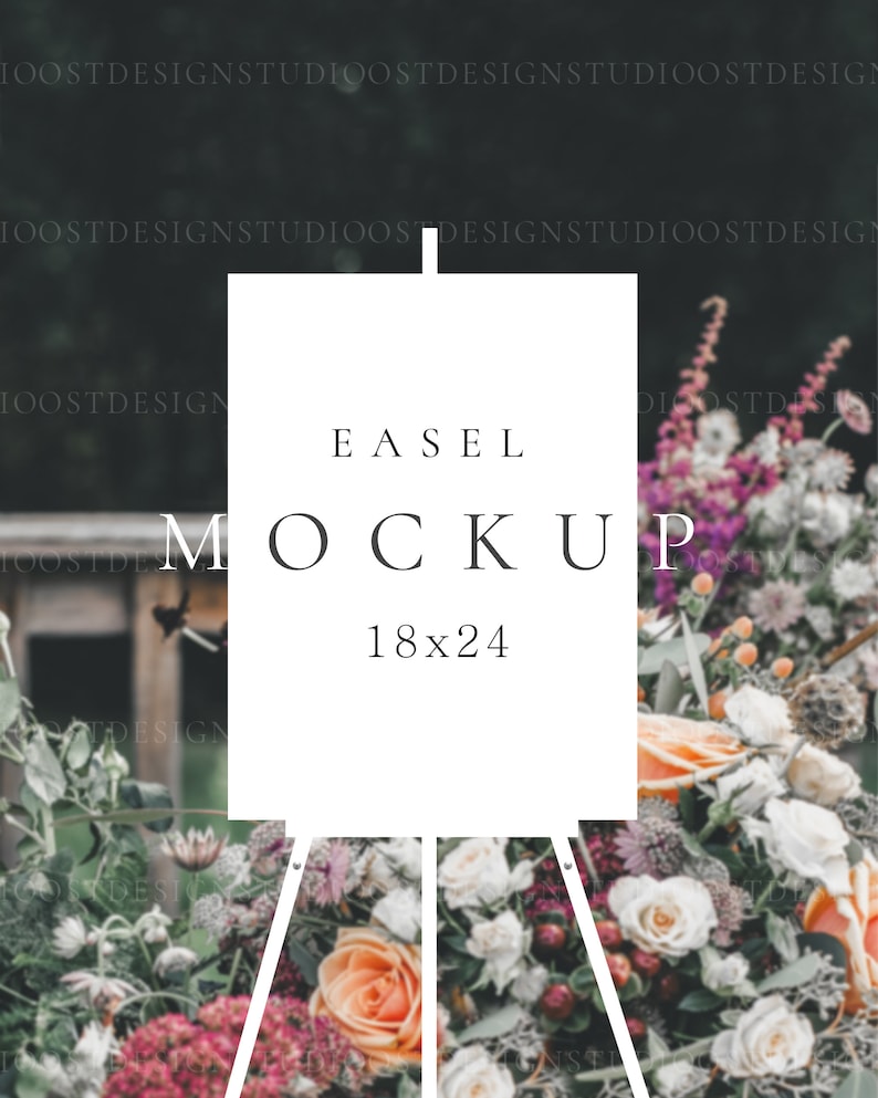 Wedding Easel Mockup Easel Sign Mockup Sign Mockup Etsy