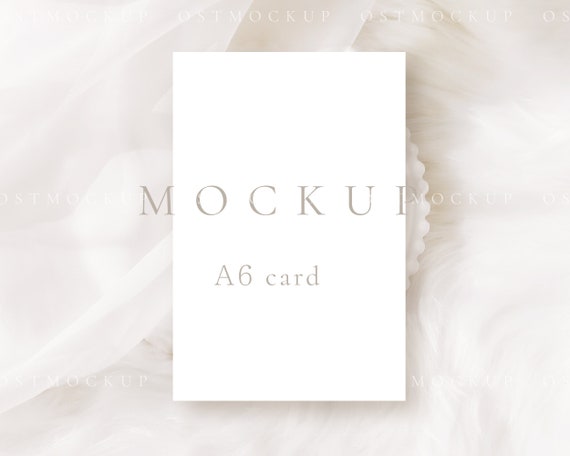 A6 card mockup Wedding invitation mockup Greeting card mockup Wedding stationery mockup invitation mockup  Minimalist mockup