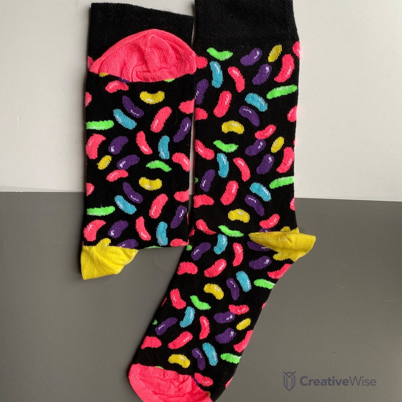 Jelly Bean Socks Sweet Candy Cute Sock Comfy Soft Cotton Etsy Hong Kong