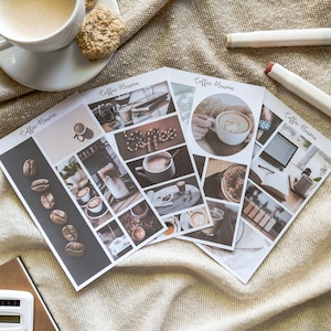 Feuille d'autocollants pour amateur de café Coffee Heaven