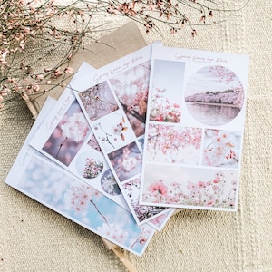 Naklejki Bujo SPRING FLOWER, sezonowe naklejki do planowania na wiosnę, do ozdabiania Bullet Journala, pamiętnika i nie tylko!