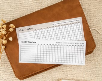 Naklejka do śledzenia miesięcznych nawyków: Naklejki do planera Bujo