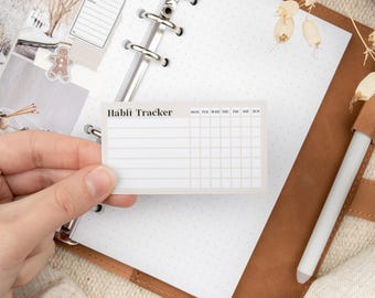 Wöchentliche Habit Tracker Aufkleber: Planer & Journal Aufkleber