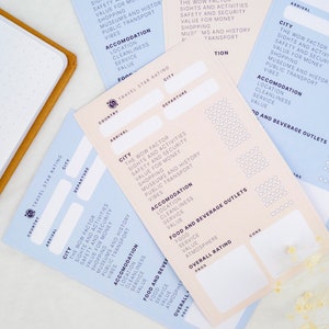 Sticker recensie sterbeoordeling reiservaring - perfect voor het beoordelen van je reisavonturen.