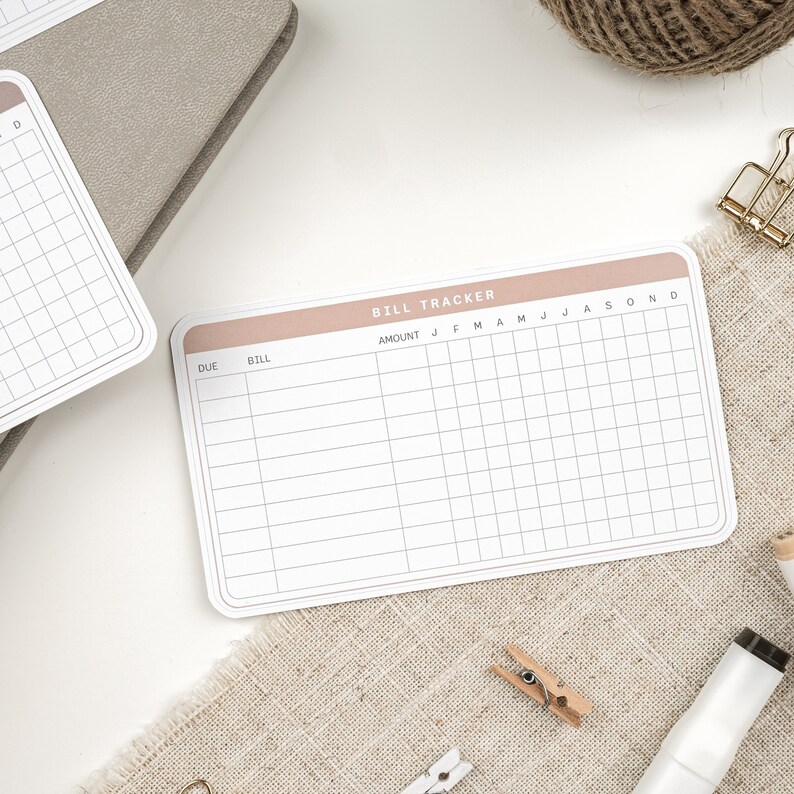 Monthly Bill Tracker Sticker: Expense Organizer - Etsy