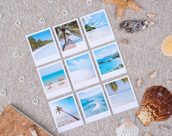 Tropical Vacation Stickers: Summer Holiday Planner Stickers