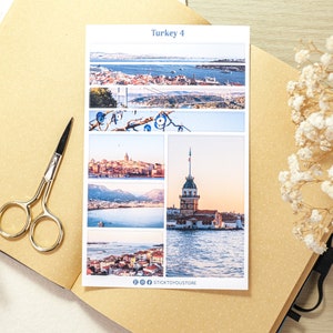Turkey Travel Sticker Sheets, Turkey Country Theme Stickers, Istanbul ...