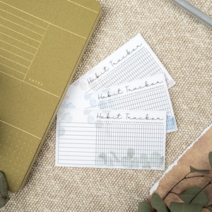 Monatlicher Habit Tracker Aufkleber, tägliche Routine-Tracker, Ziele-Tracker, funktionale Aufkleber, Challenge-Tracker, Bullet Journal