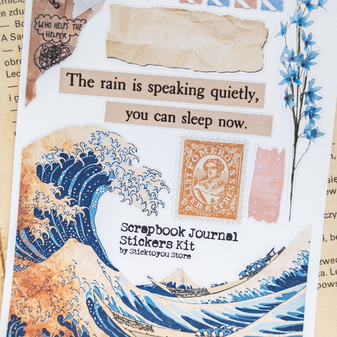 Aesthetic Vintage Theme Sticker Sheet for Bullet Journal | Etsy