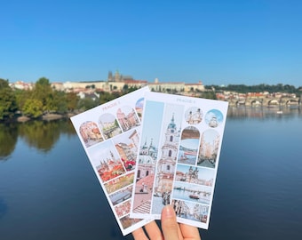 Prague Travel Stickers: Czech Republic Journal & Scrapbook Embellishments