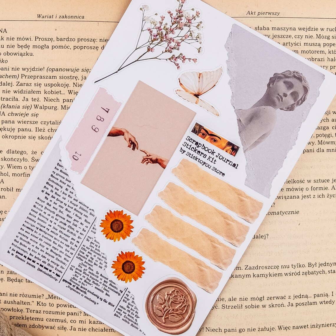 Vintage Style Stickers for Bullet Journal Retro Art | Etsy