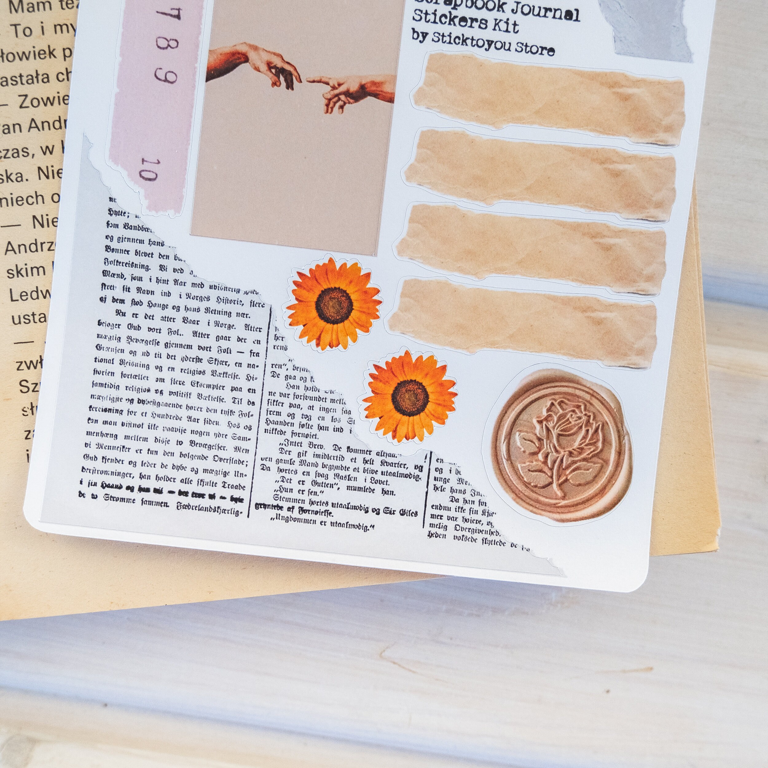 Vintage Style Stickers for Bullet Journal Retro Art Etsy