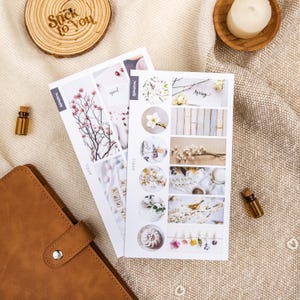 Stickers sur le thème d'avril | Autocollants de Pâques | Stickers printaniers | Stickers floraux | Stickers décoratifs mensuels pour Bullet Journals et agendas