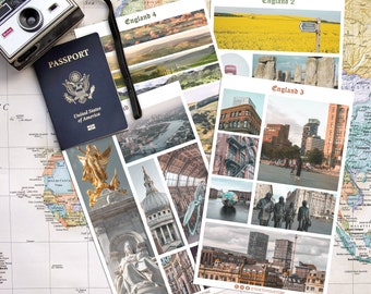 England Travel Stickers: Journal & Planner Stickers