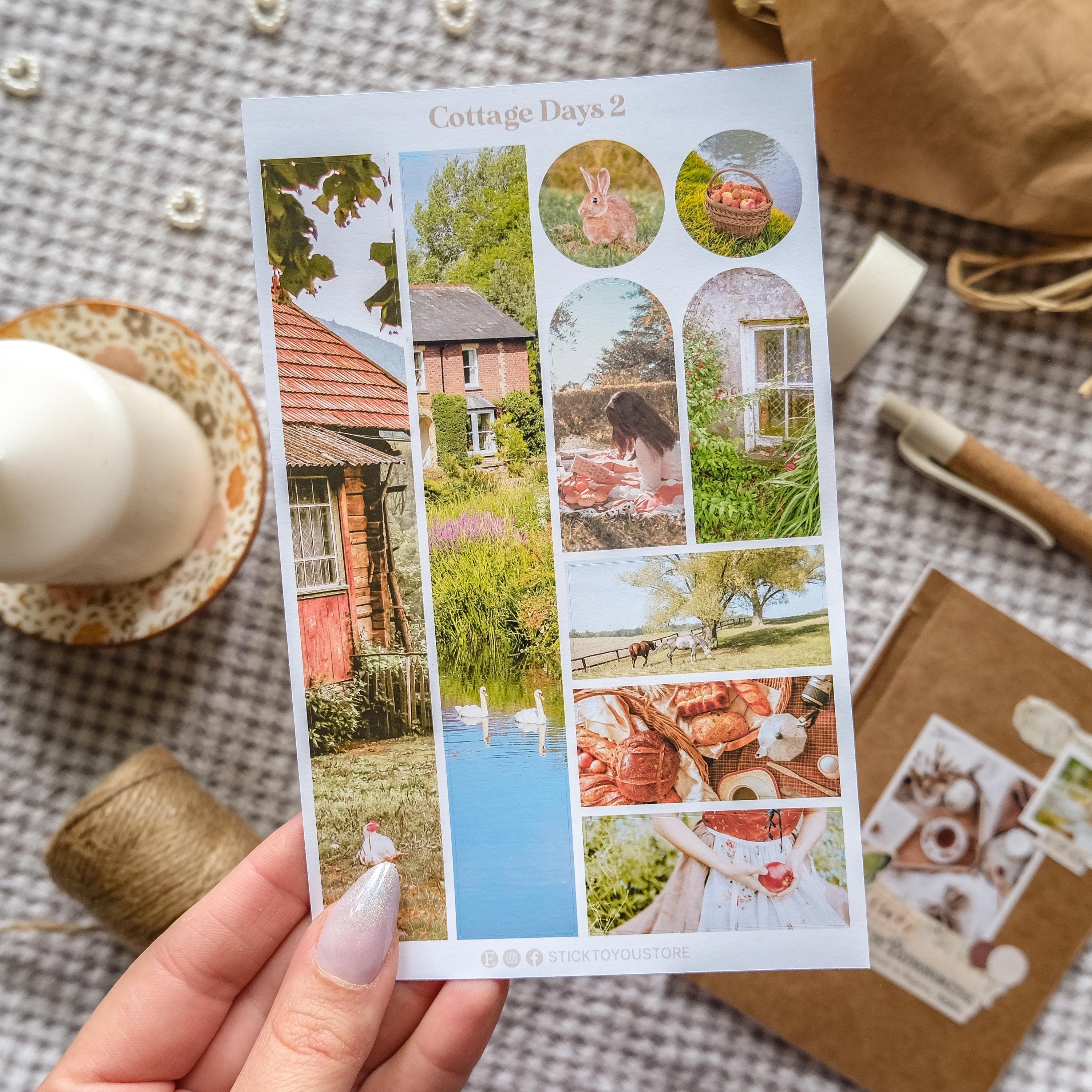 Cottagecore Sticker Sheets for Bullet Journal and Planner | Spring ...