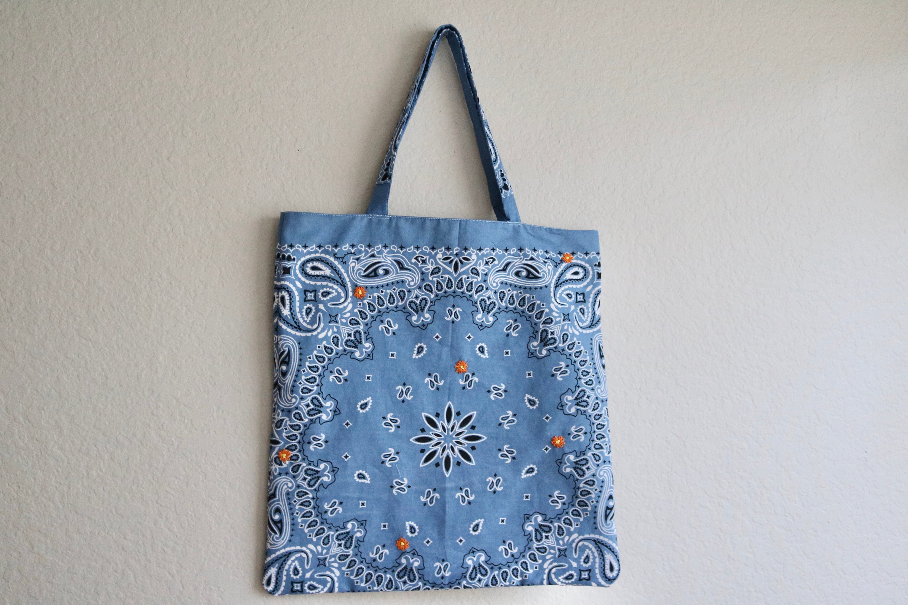 New market bag made from my clearance haul of Mandala yarn! One