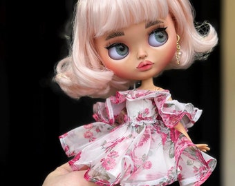 custom Blythe Doll, custom Ooak Blythe, art doll, fashion doll, handcrafted doll, Blythe, Blythe Doll, Customized blythe doll