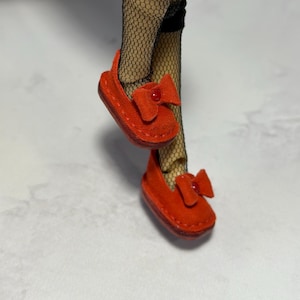 Blythe Doll Leather Shoes: Handmade Mini Boots