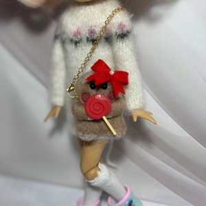 Tasche für Blythe, Miniaturtasche für Blythe, Tasche für Puppe, Blythe Taschen Handgemachte Puppentasche, Puppenzubehör, Modepuppentasche, Tasche für Qbaby