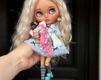 custom Blythe Doll, custom Ooak Blythe, art doll, fashion doll, handcrafted doll, Blythe, Blythe Doll, Customized blythe doll
