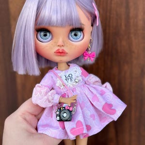 Custom OOAK Blythe Art Doll: Flexible Joints, Sleeping Eyes