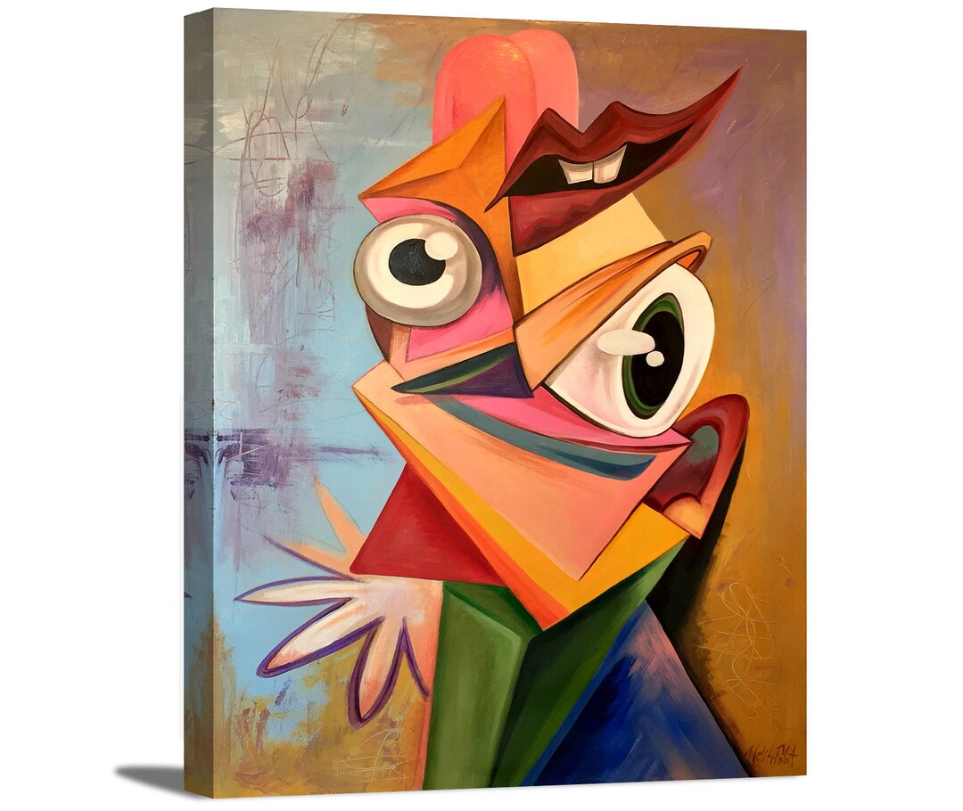 20-60代からのファッション通販  HYPEBEAST Pop People Cubism Abstract Modern Beautiful Art 絵画