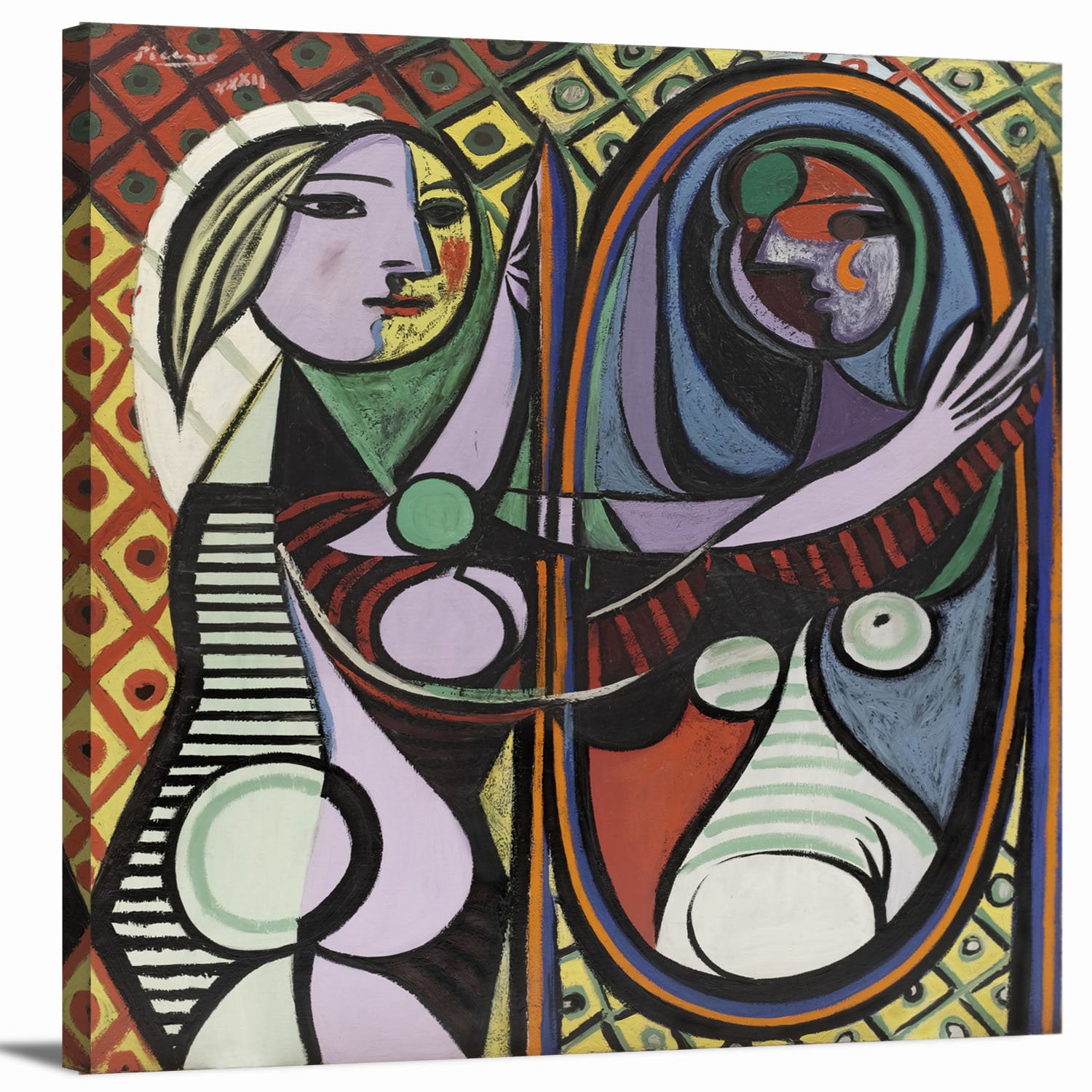 Girl Before A Mirror 1932 by Pablo Picasso Classic Fine Art Etsy