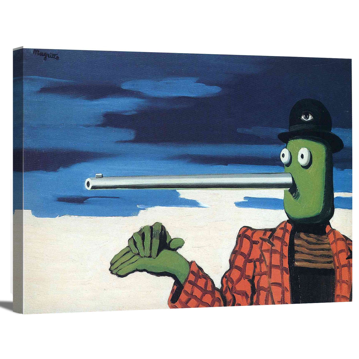 RENE MAGRITTE Surrealism Art Poster or Canvas Print "Time Transfixed" RENE MAGRITTE Surrealism Art Poster or Canvas Print "Time Transfixed"