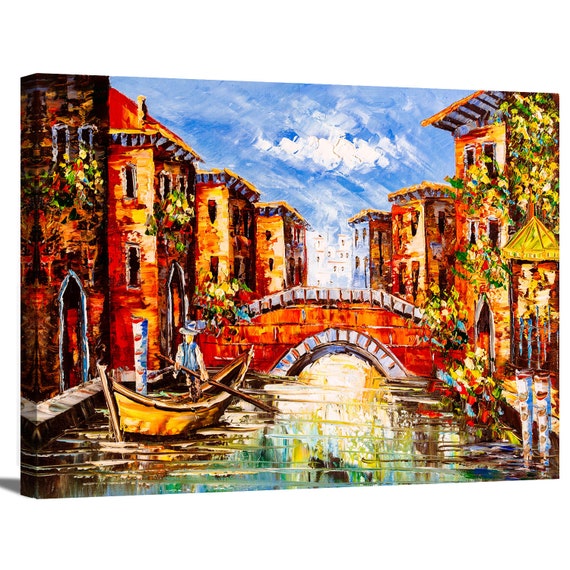 Oil painting of Venice Canvas print Digital Prints Prints Art